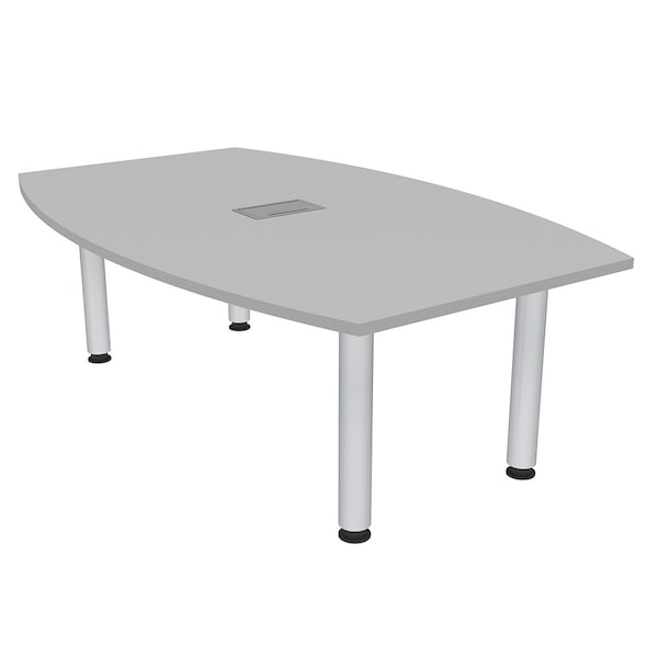 45 in W, 71.5 in L, 29 in H, Engineered Wood Top, Grey